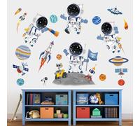 decalmile Stickers Muraux Astronaute Planete Autocollant Mural Espace