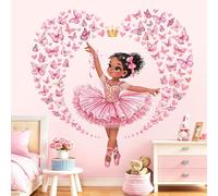 decalmile Stickers Muraux Danseuse Ballerine Autocollant Mural Princesse