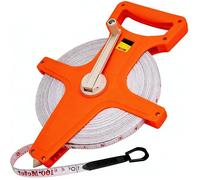 Decametre 100M Ruban d'Arpenteur en Fibre de Verre|Double Face Mètre Ruban,Fiberglass Tape Measure,pour l'Ingénieur,la Cour
