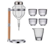 Décanteur en Verre à Double paroi avec Couvercle de Taille - Garde Les Esprits réfrigérés ou Chauds, pour pour Bourbon, sahi, vin - Elégant Home Bar Essential