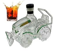 Décanteur en verre pour bouteilles de whisky | Bouteille de vin créative 3D tracteur D pour maison, bar, armoire familiale, femmes, amateurs de whisky, tequila