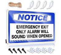 Decaor Décoration murale vintage Cadeau pour cuisinier | Avertissement de sortie d'urgence uniquement l'alarme retentit lors de l'ouverture personnalisée pour la maison ou le salon (30 x 40 cm)