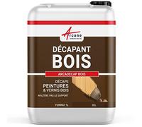 Décapant Bois Gel pour Peinture, Vernis et Lasure - ARCADECAP BOIS 1 L | Décape Peintures, Vernis, Lasures et Vitrificateurs sur Bois, Gel Incolore, sans Rinçage - Arcane Industries
