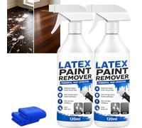 Décapant peinture latex spray avec chiffon pour taches séchées (2Pcs) | Aide à retirer les éclaboussures de peinture séchée sur murs, sols, verre, carrelage et métal lors de travaux de rénovation