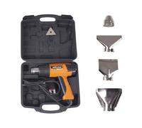 Pistolet à air chaud Evolution Power Tools HDG200, régulation numérique de la température, avec mallette de transport et buses