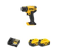 Décapeur Thermique 18V DCE530N-XJ + 2 batteries 18V 5 Ah + 1 chargeur DCB1104-QW DEWALT