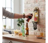 Décapsuleur - cook concept - ludique - panier de basket - jaune