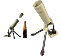 Décapsuleur de bière 300-355 ml nouveau mortier ouvre-bouteille décapsuleur fusée mortier de bière ouvre-bouteille pour bars étagères fêtes (Beige)