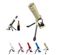 Décapsuleur de Bière en Forme de Mortier, Diamètre de 51 mm, Lanceur de Capsules avec Ouverture à Pression, Ouvre-Bouteille Original pour Bar Maison Bureau Salle de Jeux (Beige)