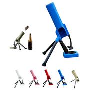 Décapsuleur de Bière en Forme de Mortier, Diamètre de 51 mm, Lanceur de Capsules avec Ouverture à Pression, Ouvre-Bouteille Original pour Bar Maison Bureau Salle de Jeux (Bleu)