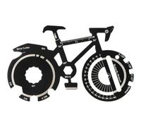 Décapsuleur de Bière, Ouvre-Bouteille De Vélo, Kit reparation velo Multifonctions Outil, Outil Multifonction D'extérieur pour Tournevis, Petit Couteau, Rapporteur, Décoration de Vélo¿Noir¿Cable USB C