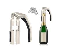 Décapsuleur de bouteille de champagne, tire-bouchon de vin mousseux en alliage de zinc, extracteur de liège de vin, tire-bouchon à champagne, extracteur de liège facile à utiliser avec poignée