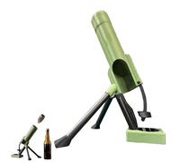 Décapsuleur de Mortier - Décapsuleur de Bière - Lanceur de Capsules de 51 mm - Design Automatique Mains Libres - Ouvre-Bouteille de Bière Tactique - Pour Maison,Bar,Fête,Bureaux,étagères (Vert)