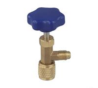 Décapsuleur de réfrigérateur anti-fuite pour R22, pour R134a, R410A avec compatibilité SAE 1/4 et durabilité (bleu)