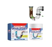 Décapsuleur de vidange Crystal Lye, nettoyeur d'évier sauvage et de pluie D, puissant agent de dragage de tuyaux, poudre nettoyante pour évier, nettoyant tout usage pour cuisine et toilettes (1 pièce)