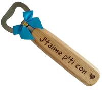 Décapsuleur en Bois Je t'Aime Humour Gravé sur 2 Faces Cadeau Homme Personnalisé Pour Petit Frère Fils ou Petit Copain Ouvre Bouteille original Je t'Aime Mon Frère Cadeau Fils Adulte
