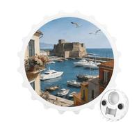 Décapsuleur magnétique amusant pour réfrigérateur - Aimant puissant pour réfrigérateur - Cadeau décoratif pour petit ami, mari, père - Blanc