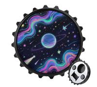 Décapsuleur magnétique Cosmos étoilé pour réfrigérateur, décapsuleur rond magnétique pour cuisine et bar, cadeau pour les amateurs de bière