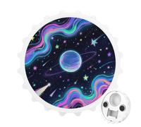 Décapsuleur magnétique Cosmos étoilé pour réfrigérateur, décapsuleur rond magnétique pour cuisine et bar, cadeau pour les amateurs de bière
