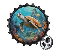 Décapsuleur magnétique de réfrigérateur avec motif dauphins, tortue de mer, récif de corail, imprimé portable, pour la maison, la cuisine, les bars, les fêtes