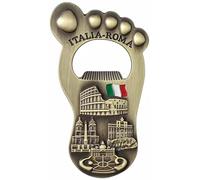 Décapsuleur magnétique de réfrigérateur Rome Italie souvenir de voyage Décoration de réfrigérateur 3D Autocollant magnétique en métal