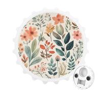 Décapsuleur magnétique en forme de fleurs d'aquarelle pour réfrigérateur - Ouvre-bouteille rond magnétique pour cuisine et bar, cadeau pour les amateurs de bière