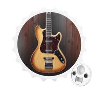 Décapsuleur magnétique en forme de guitare pour réfrigérateur | Aimant de réfrigérateur puissant, décoration d'intérieur amusante, décapsuleur créatif avec récupérateur de bouchons
