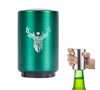 Décapsuleur magnétique, ouvre-bouteille de bière automatique pour homme, outil de décapsuleur de bière, gadgets de cuisine, cadeaux uniques pour homme (fleur verte)