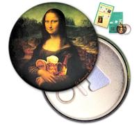 Décapsuleur magnétique réfrigérateur ouvre bouteille bière aimanté pour frigo Mona Lisa La Joconde Bière et Camembert