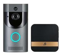 Decdeal WiFi Sonnette Vidéo, Etanche Electrique Sonnette sans Fil Exterieur 720P Interphone vidéo 2,4 GHz Wifi PIR Détection de mouvements Stockage en nuage IP65 Étanche IR Vision nocturne Fonction G