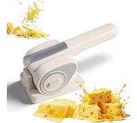 Déchiqueteuse à fromage électrique portable, mini rasoir à glace, rechargeable, peut déchiqueter environ 2 kg de fromage, avec 2 tambours rotatifs, pour fromage, noix, chocolat