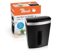 Déchiqueteuse de documents Peach Mikroschnitt - 60 feuilles - 20 litres - Granulométrie : 3 x 10 mm
