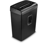 Déchiqueteuse de papier - Broye les documents - Protège les données confidentielles - Coupe en microbilles - Bac de 20 litres - Noir