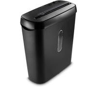 Déchiqueteuse de papier - Broyeur de documents - Protège les données sensibles - Broie les agrafes et les cartes en plastique - Bac de 8 litres - Noir