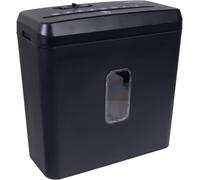 Déchiqueteuse de papier - Pour une utilisation à la maison et au bureau - Déchiquette jusqu'à 5 feuilles - Bac de récupération de 8 litres - Noir