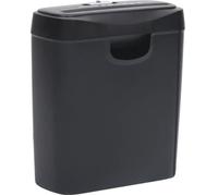 VidaXL Déchiqueteuse de papier 6 feuilles Noir