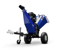 Déchiqueteuse professionnelle de 15 ch, 420 cc, 15 CV, démarreur électrique et remorquable avec attelage de 5,1 cm, coupe de tambour pour déchets lourds de branche et de jardin
