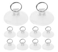 DECHOUS 10 Crochets à Ventouse en Pvc Amovibles, sans Perçage, Cuisine et Murs, Résistants à L’usure Quotidienne, Lot de 10