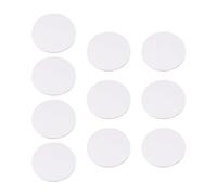 DECHOUS 10 Pièces de Planches Rondes en Carton Entoilé Blanc en Coton pour Peinture à L'huile, Compatibles avec Divers Médiums, pour Création Artistique et Peinture DIY