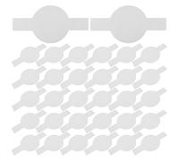 DECHOUS 100 Feuilles de Papier Parchemin Rond Prédécoupé pour Pâtisserie, Papier Sulfurisé Blanc avec Double Oreilles, Antiadhésif pour Démoulage Facile à Domicile