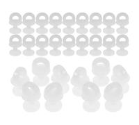 DECHOUS 100 Pièces Glissières de Rail pour Fente 0,4 Pouce en Plastique | Anti-blocage Bruit, pour Rails de Stores et Fenêtres, Usage Privé, Bricolage Familial