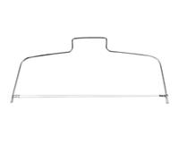 DECHOUS 2 Pièces Niveleur à Découper les Gâteaux, Coupe-gâteau | Trancheuse Guide de Coupe, Style Moderne Argenté, pour Pâtissiers et Boulangers Maison