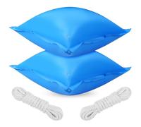 DECHOUS 2 Pièces Oreiller de Piscine Hors Sol Épais PVC Résistant au | Bleu, pour Hivernage et Égalisation de Glace, Couture Renforcée, Gonflage Pratique