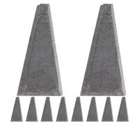 DECHOUS 20 Pièces Coin Triangulaire en Acier au Carbone pour Renfort de Manche de Marteau et Hache, Outil Robuste pour Menuisiers et Jardiniers, pour Projets de Rénovation