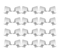 DECHOUS 24 Pièces Clips D'étagère pour Étagères Métalliques, Supports D'étagères en Fer Argenté, Robustes, pour Cabinet et Vitrine