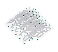 DECHOUS 6 Ensembles Autocollants Chiffres Adhésifs Réfléchissants pour Boîte aux Lettres et Panneaux D'adresse, Design Étanche en Pvc Blanc, Usage Polyvalent Extérieur