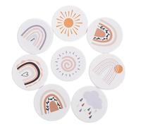 DECHOUS 8 Pièces Bouton Meuble Garçon et Filles en Bois, de Tiroir Rond | Vis Incluses, Décoration de Meuble Polie, pour Commode et Tiroir, Forme Cartoon, Finition Élégante