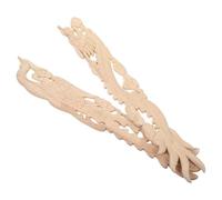 DECHOUS Applique en Bois Sculpté Dragon et Phénix Beige pour Décoration de Meubles, Installation Facile DIY, Style Européen Élégant pour Salons et Occasions Festives