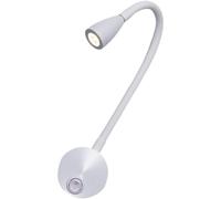 DECHOUS Applique Murale Lampe de Lecture LED 3w Tube Flexible Orientable Lumière Chaude 3102 Blanche pour Tête de Lit Chambre Bureau Éclairage Liseuse Moderne