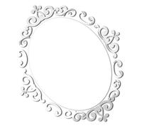 DECHOUS Autocollant Mural Miroir Wavy Décoration Adhésive Inoxydable pour Salle De Bain Chambre Et Maison Design Élégant Et Pratique Autocollant Réfléchissant Auto-adhésif pour